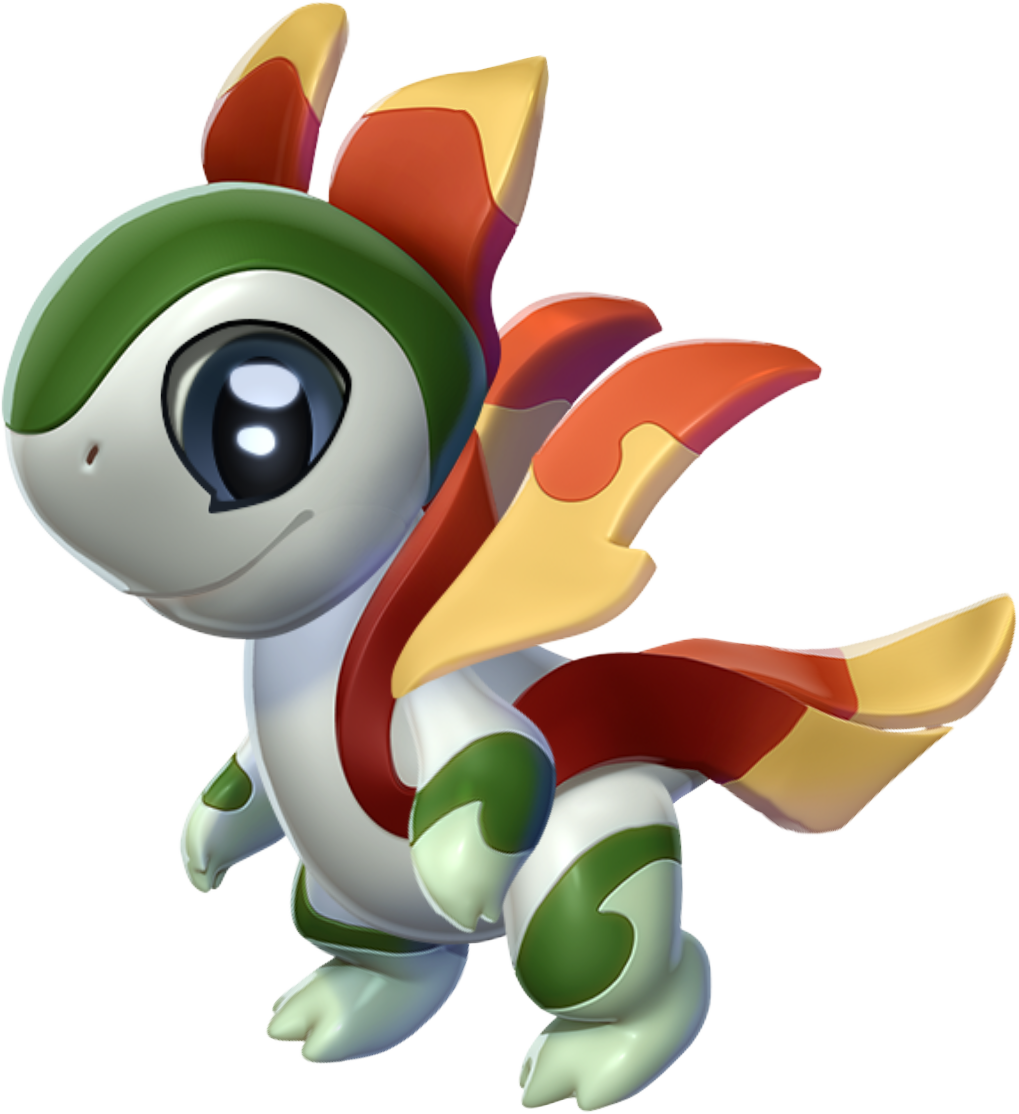 Ribbon Dragon Baby - Cartoon (1019x1114), Png Download
