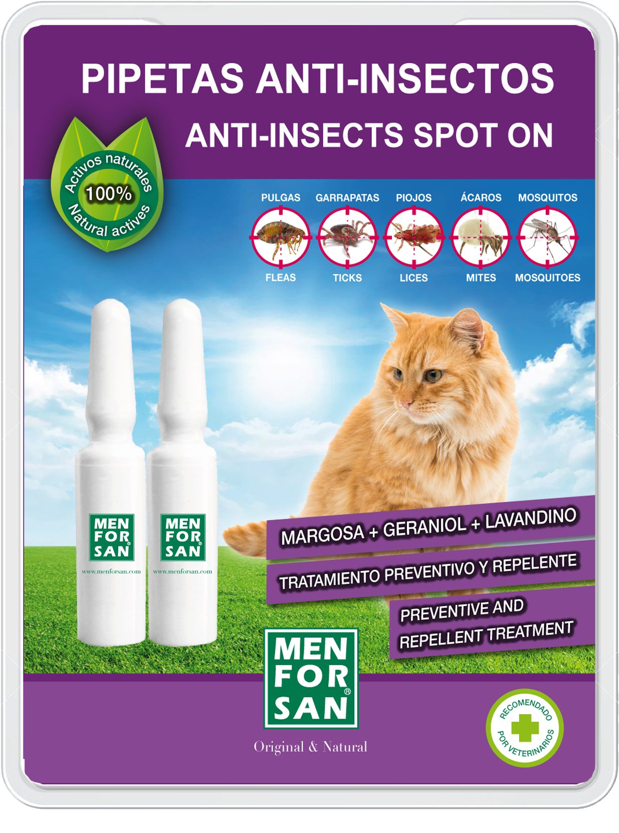 Anti Insects Spot On For Cats - Капки За Кучета Против Кърлежи (1453x1772), Png Download