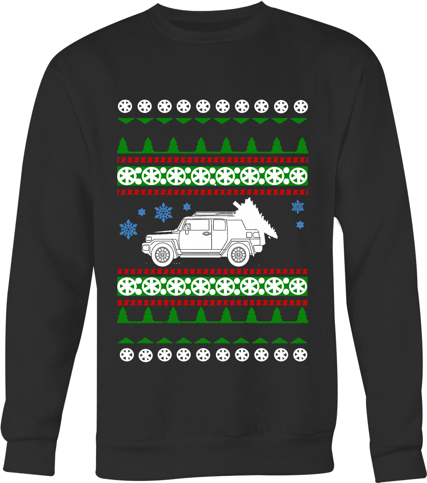 Fj Cruiser Christmas Sweater (1000x1000), Png Download