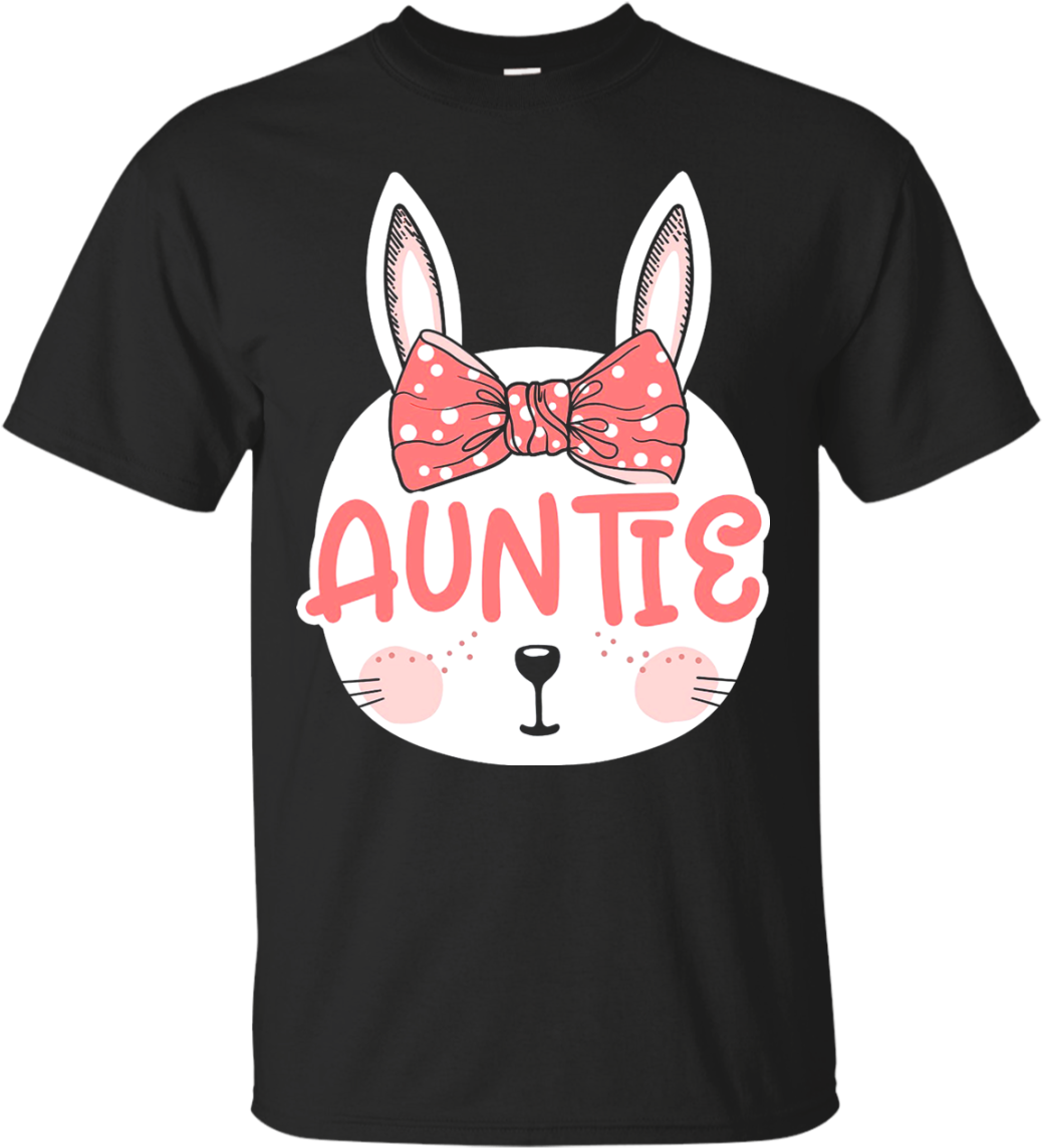 Easter Bunny Auntie Pink Easter Sunday T-shirt - Shirt (1155x1155), Png Download