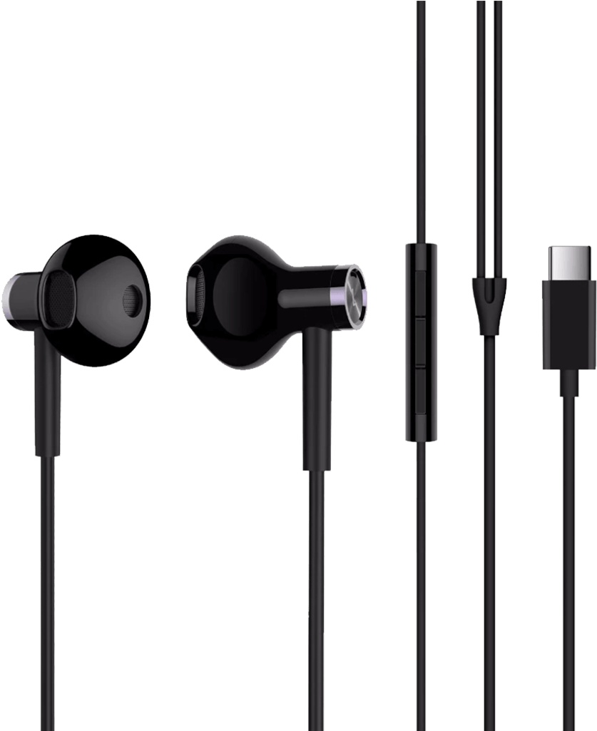 Mi Dual Driver Earphones Type C - Xiaomi In Ear Type C (1024x1024), Png Download