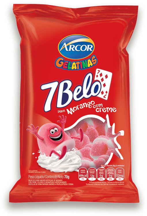 Arcor Amplia Portfólio De Balas De Gelatinas - 7belo Gelatinas (577x800), Png Download