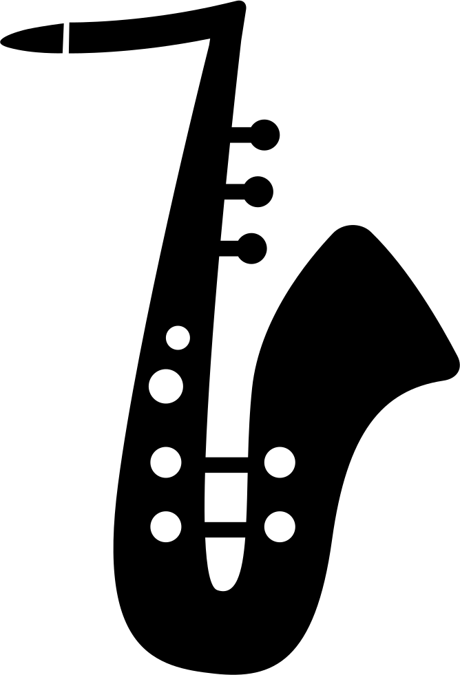 Png File - Saxophone Silhouette (668x981), Png Download