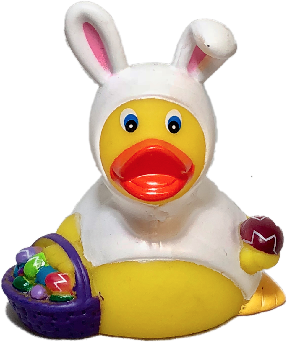 Bunny Easter Rubber Ducks (1280x1280), Png Download