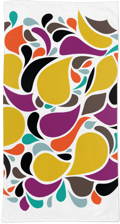 Toalha Gotas De Chuva De Beatriz Lamannana - Motif (800x800), Png Download