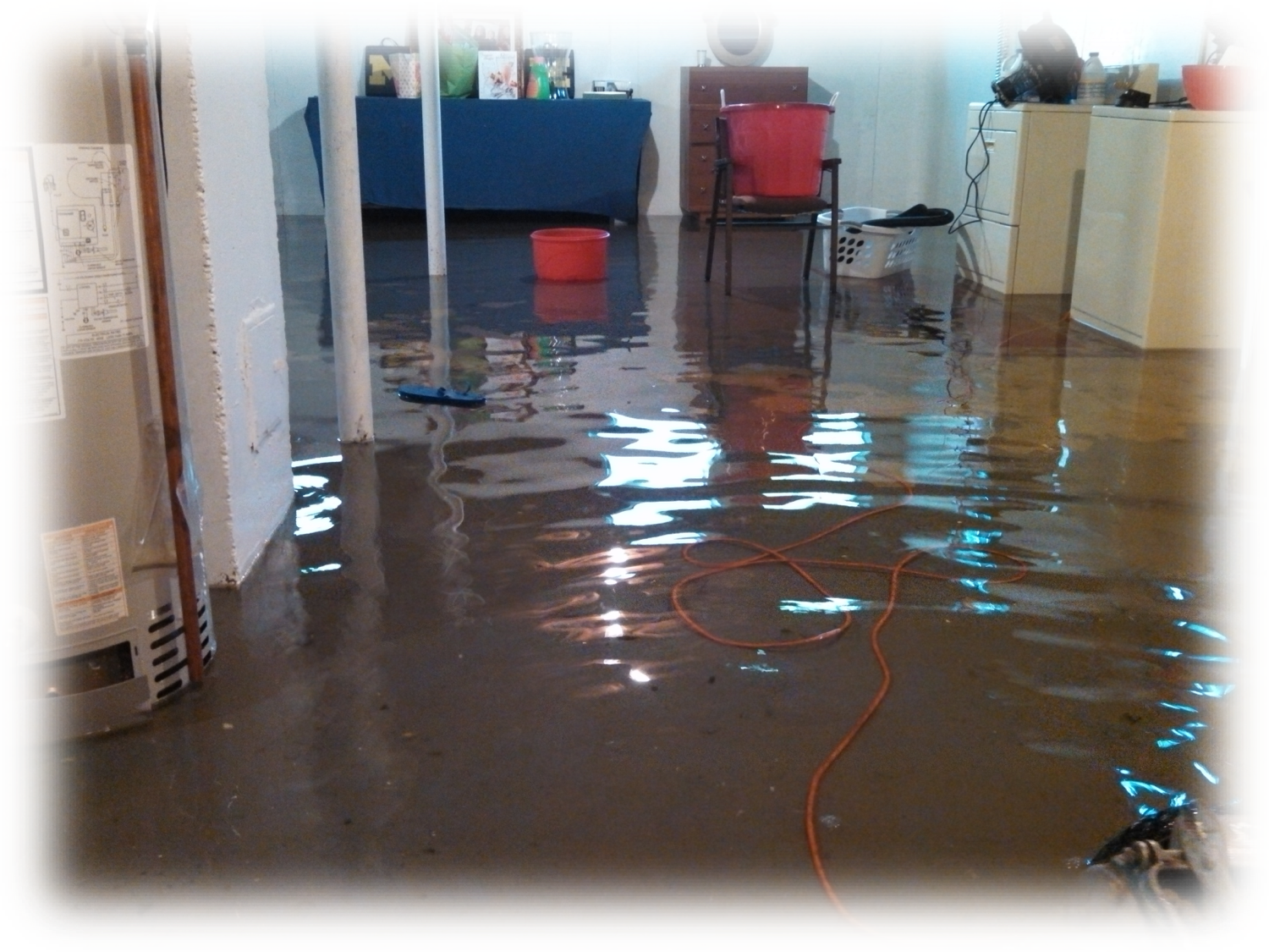 Basement Flooding (1500x1125), Png Download
