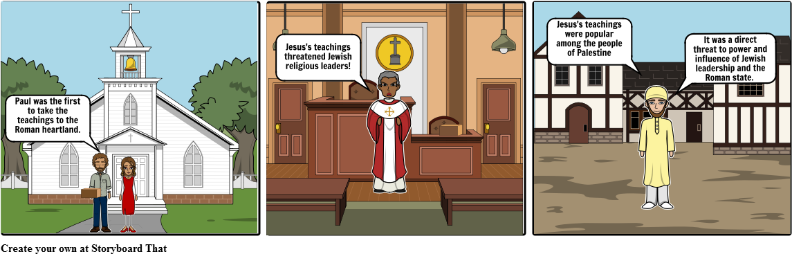 Christianity - Cartoon (1164x385), Png Download