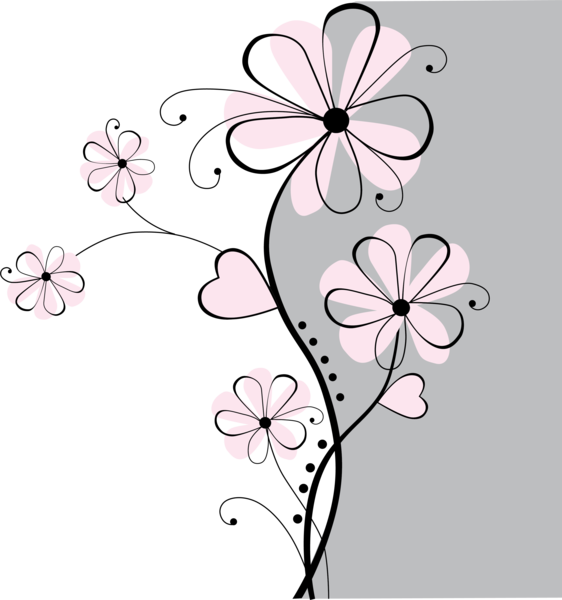 Fantasy Flowers (562x600), Png Download