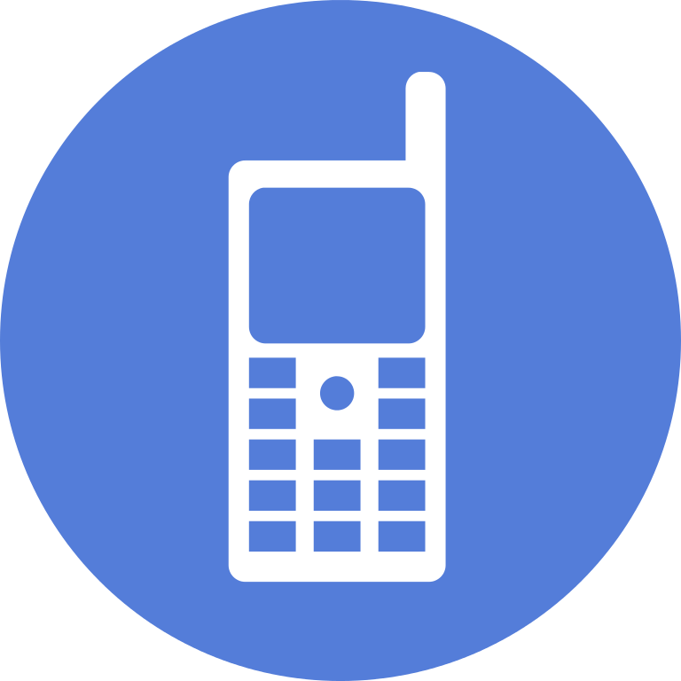 File - Roadsign - Cellphone - Svg - Cell Phone Logo Png (768x768), Png Download