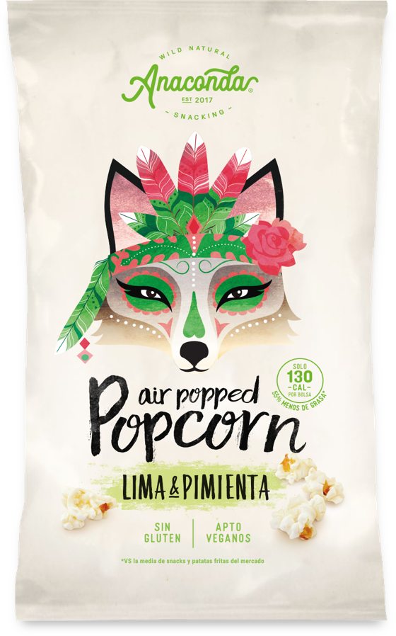 Palomitas De Maíz Sabor - Palomitas Anaconda (560x898), Png Download