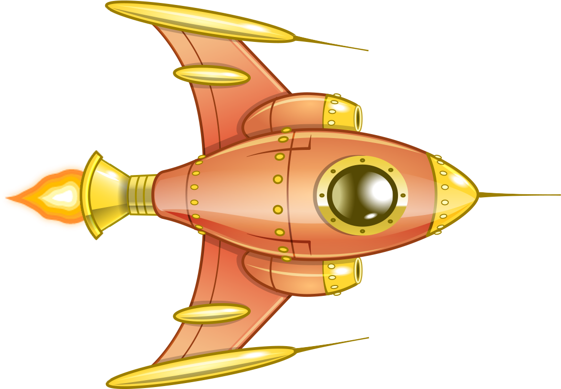 Spaceship - Rocket1 - Rocket (1408x788), Png Download