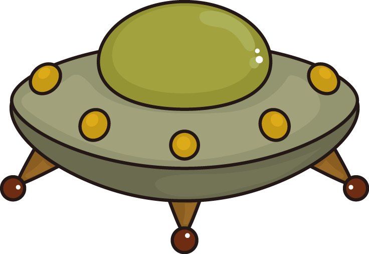 Unidentified Flying Object Saucer - Cartoon Ufo Png (736x506), Png Download