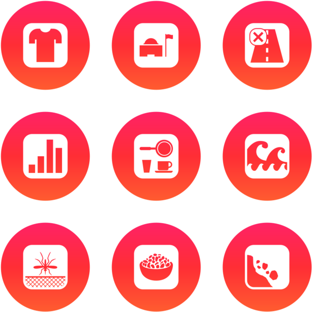 Ocha Inv Icon In Style Flat Circle White On Ios Orange - Icon Insurance Download (660x660), Png Download
