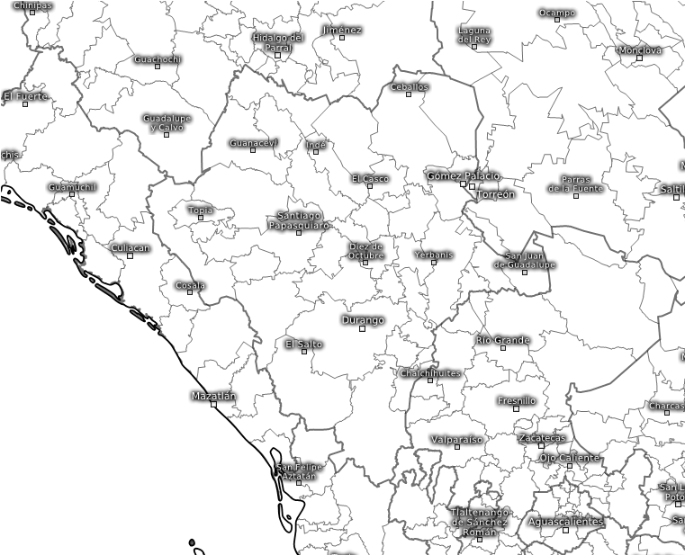 Miguel Auza - Map (760x760), Png Download