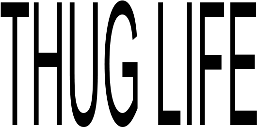 Thug Life - Logo Thug Life (548x264), Png Download