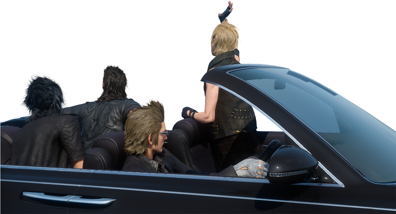 They're Png Files With Transparency Enabled, So You - Final Fantasy Car Meme (560x315), Png Download