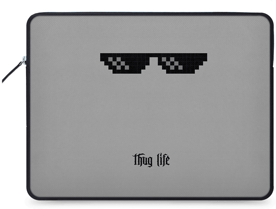 Dailyobjects Thug Life Ballistic Nylon Zippered Sleeve - Emblem (900x900), Png Download