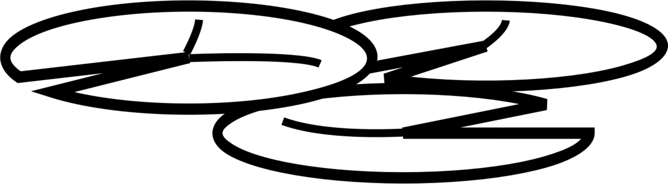 Black Computer Icons Silhouette White - Clip Art (2720x750), Png Download
