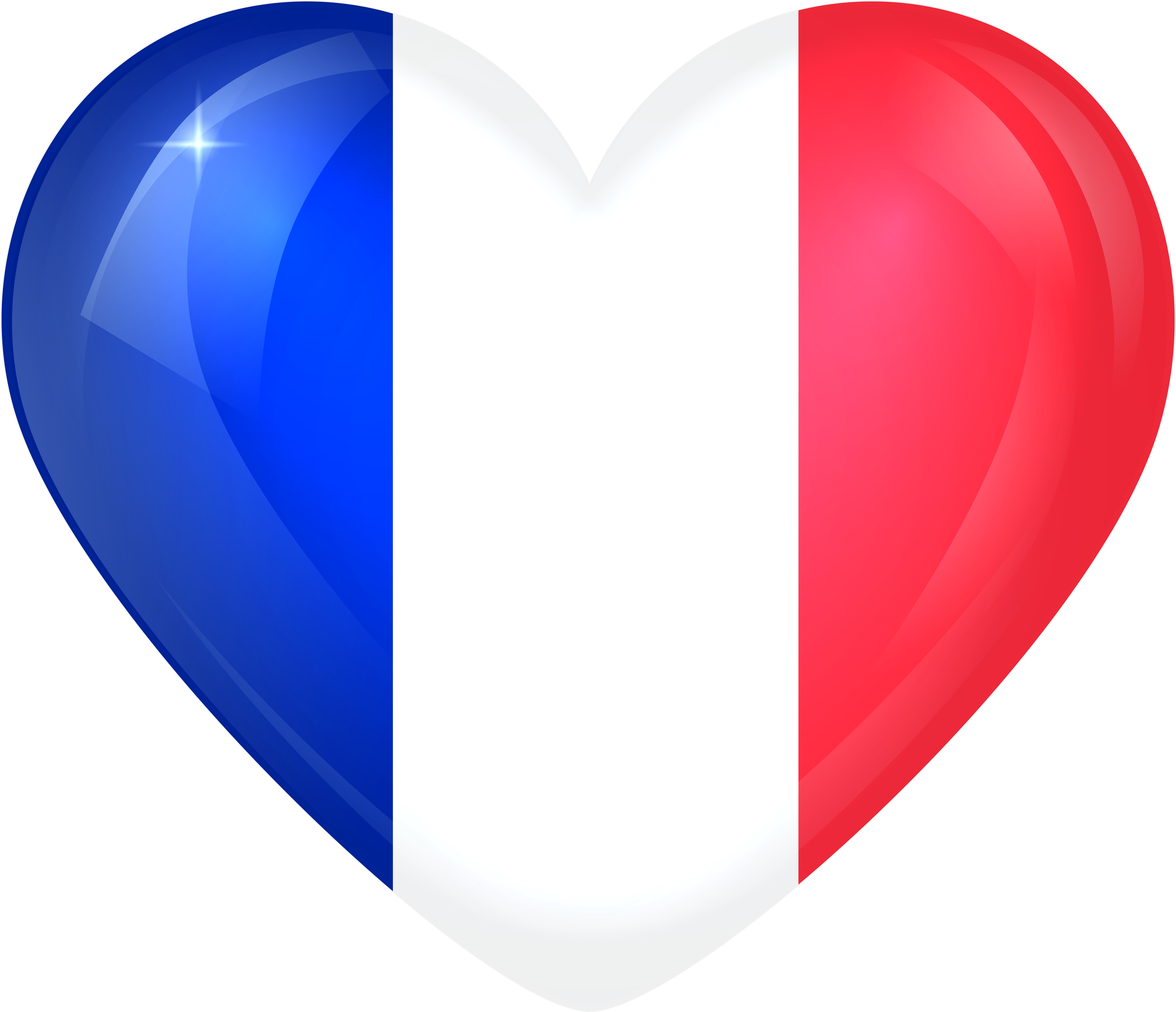 France Large Heart Gallery Yopriceville High Quality - France Heart Flag (6000x5184), Png Download