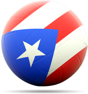 Illustration Of Flag Of Puerto Rico - Puerto Rico Volleyball Logo (640x480), Png Download