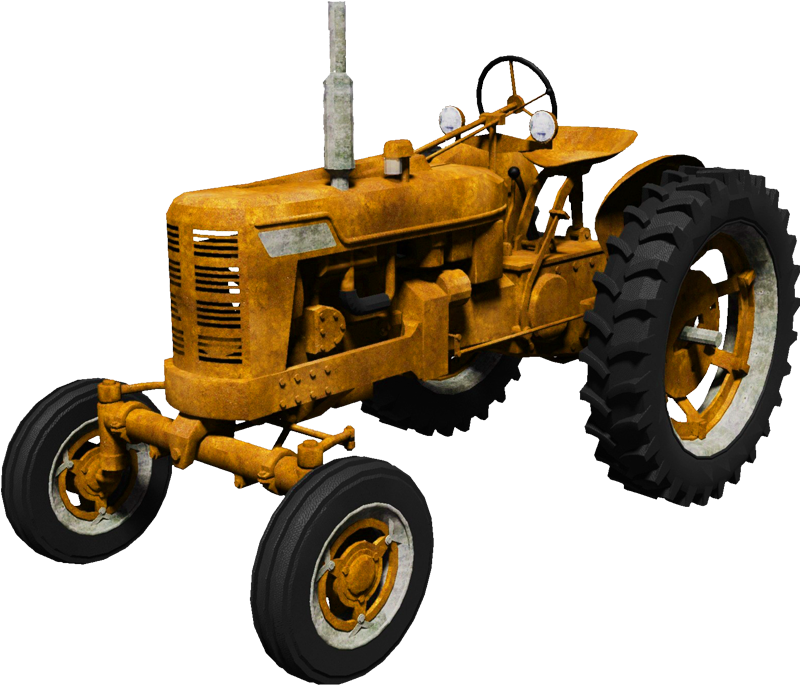 Tractor Png - Old Tractor Transparent Background (800x736), Png Download