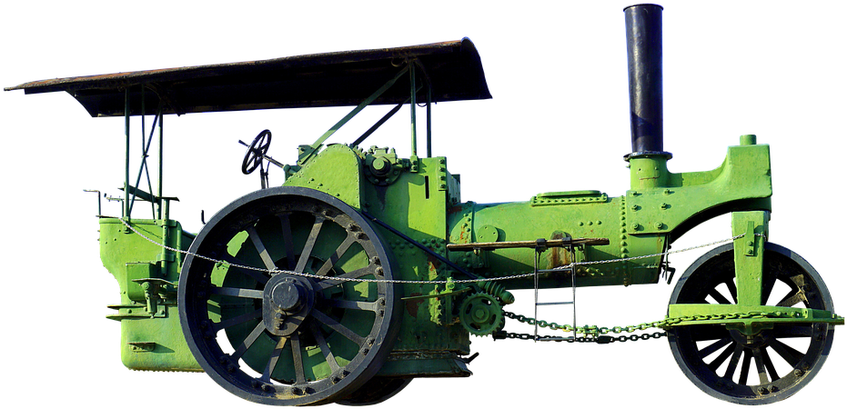 Garanti Kapsamında Malzeme-değişimi - Public Domain Road Roller Free (640x327), Png Download