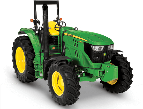 New 6105m Utility Tractor - Row Crop Tractors (642x462), Png Download