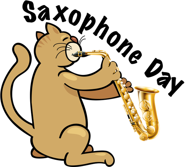 Saxophone Clipart Day - Power & The Glory (640x566), Png Download