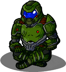 Be Like Doomguy - Tumblr (500x434), Png Download