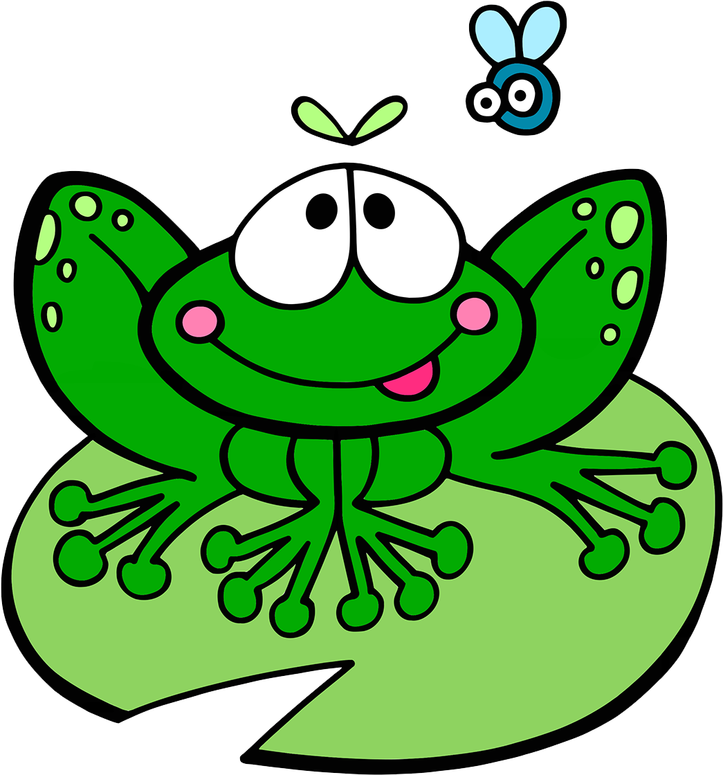 Frog Lily Pad (1087x1181), Png Download