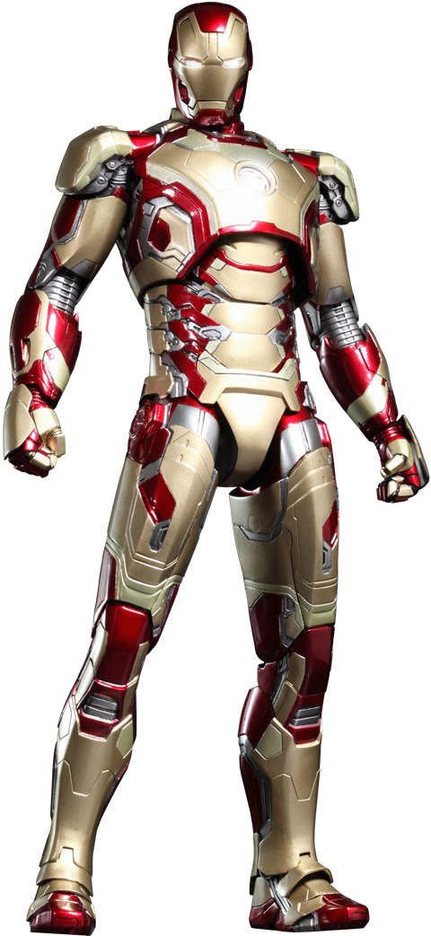 Iron Man 3 Png - Iron Man 3: Hot Toys Movie Masterpiece Diecast Figures: (480x1043), Png Download