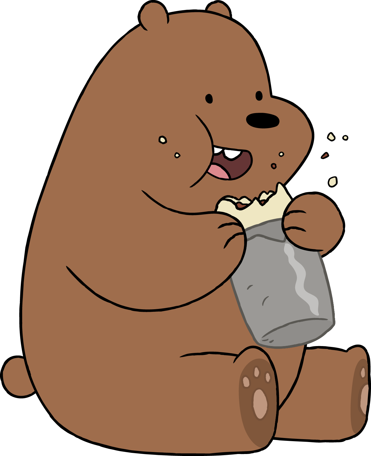 We Bare Bears Png Pack - We Bare Bear Brown Bear (1301x1597), Png Download