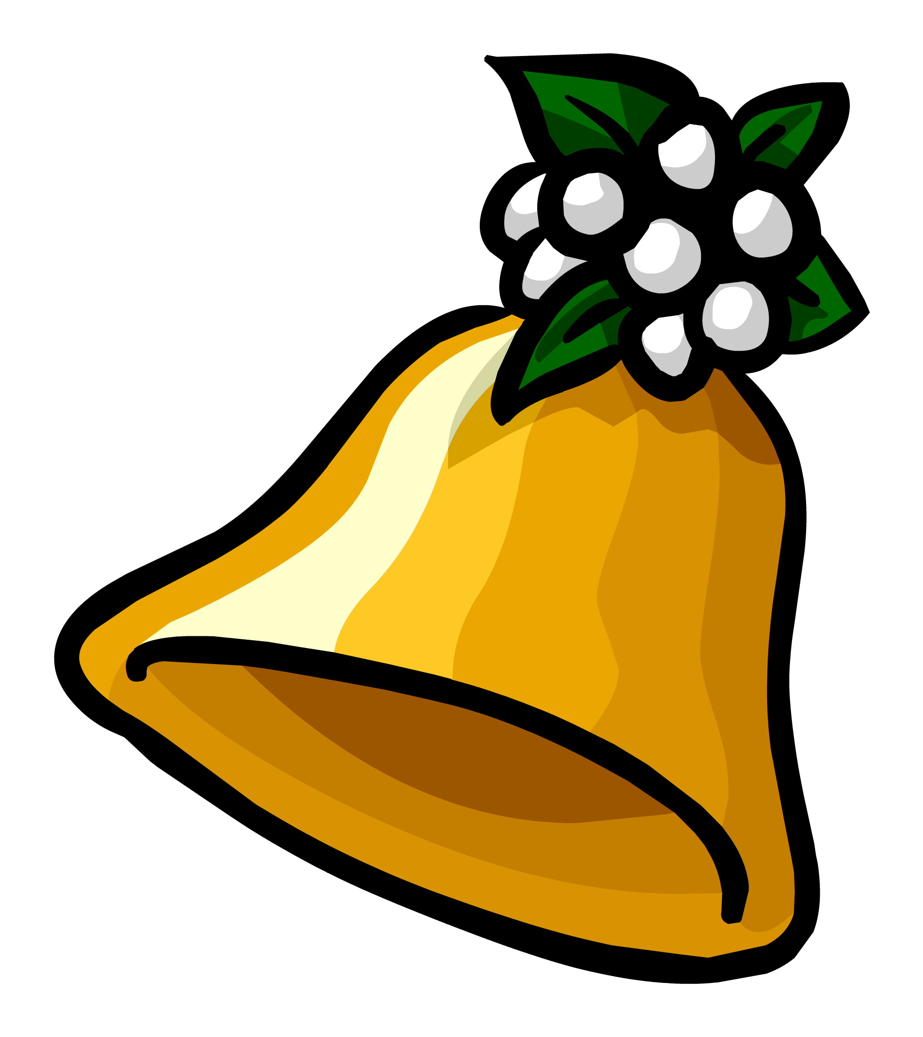 Christmas Bell Pin - Club Penguin Bell (1895x2130), Png Download