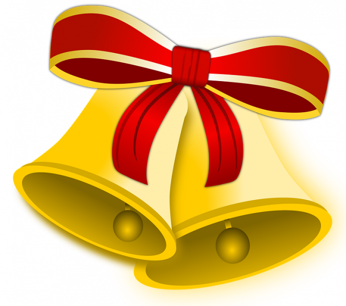 Images Of Bells Christmas Bells Christmas Free Vector - Lonceng Natal Png (678x600), Png Download