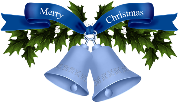 Christmas Bells - Christmas Bell Blue Png (600x374), Png Download