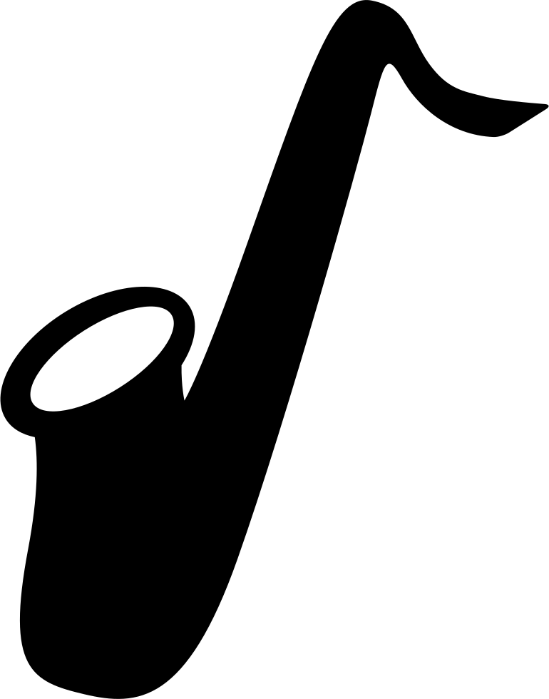 Alto Saxophone Silhouette At Getdrawings - Saxophone Silhouette (770x980), Png Download