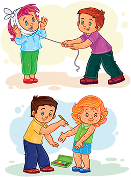 Set Icons Little Children Sick, Fever, Young, Boy Png - Niño Ayudando A Otro (360x360), Png Download