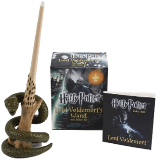Harry Potter Voldemort's Wand With Sticker Kit - Harry Potter Wands Lights Up (350x348), Png Download