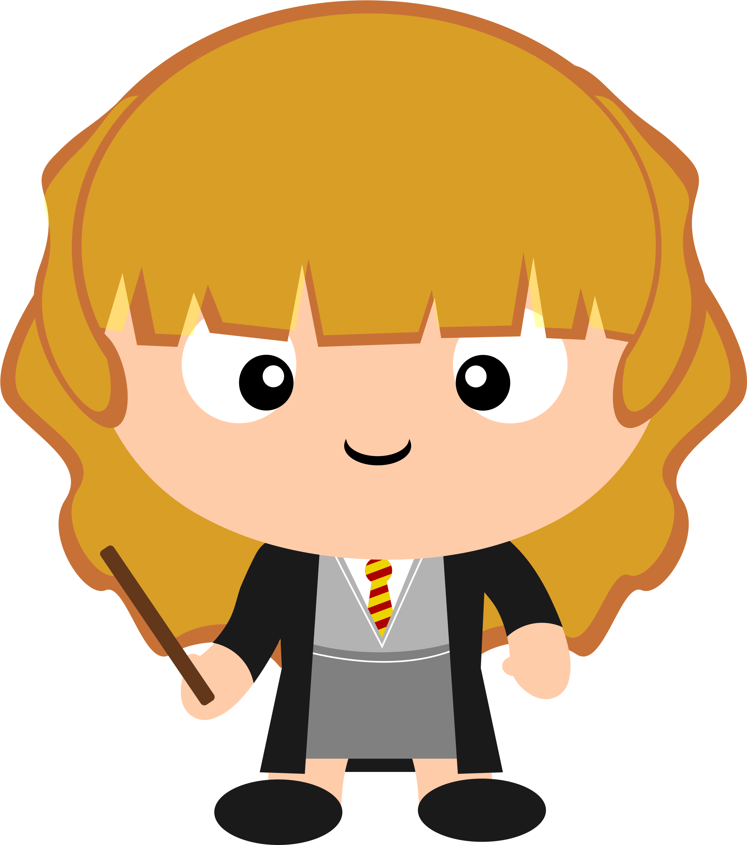 Wand At Getdrawings Com For Personal Use - Hermione Clipart (2550x3300), Png Download