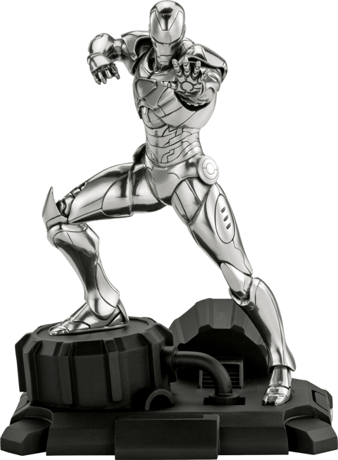 Iron Man Figurine Pewter Collectible - Royal Selangor Marvel (480x653), Png Download