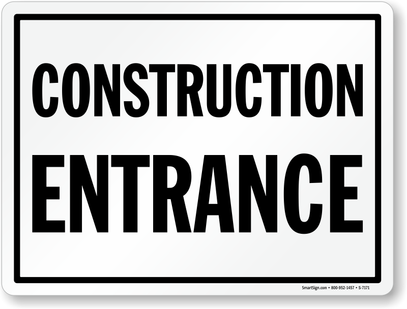 Zoom, Price, Buy - Smartsign By Lyle Smartsign Aluminum Sign, Legend Construction (800x608), Png Download
