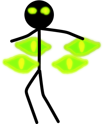 Hologram Eyes (373x466), Png Download
