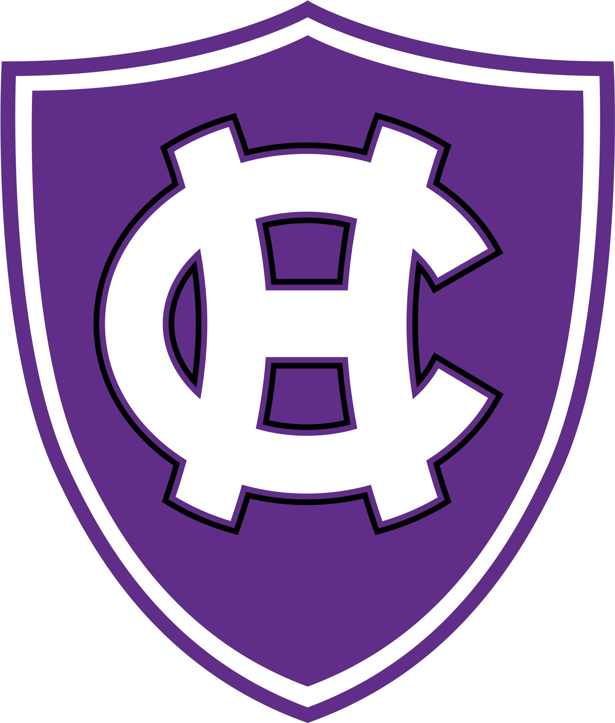 Open - Holy Cross Football Logo (2000x2349), Png Download