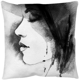 Woman Portrait - Art Print: Ismagilova's Woman Portrait .abstract Watercolor (400x400), Png Download