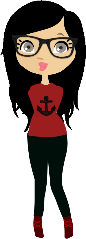 Doll Vector Girl - Doll Hipster Png (543x900), Png Download