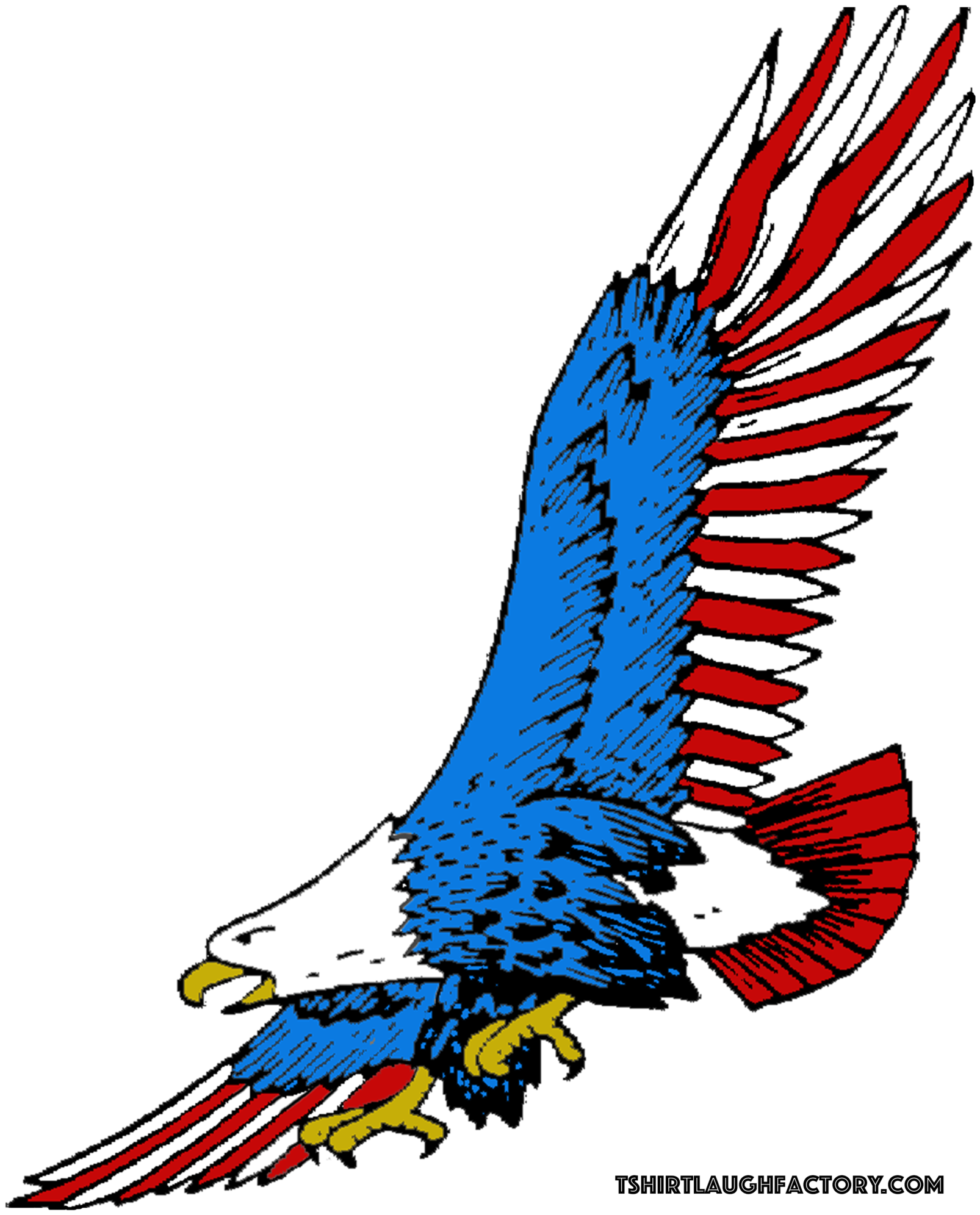 American Eagle Flying T-shirt - T-shirt (994x1024), Png Download