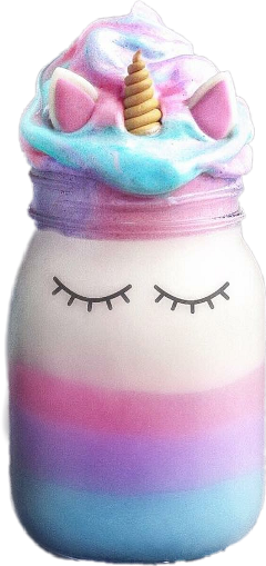 Unicorn Smoothie Freetoedit - Unicorn (240x509), Png Download
