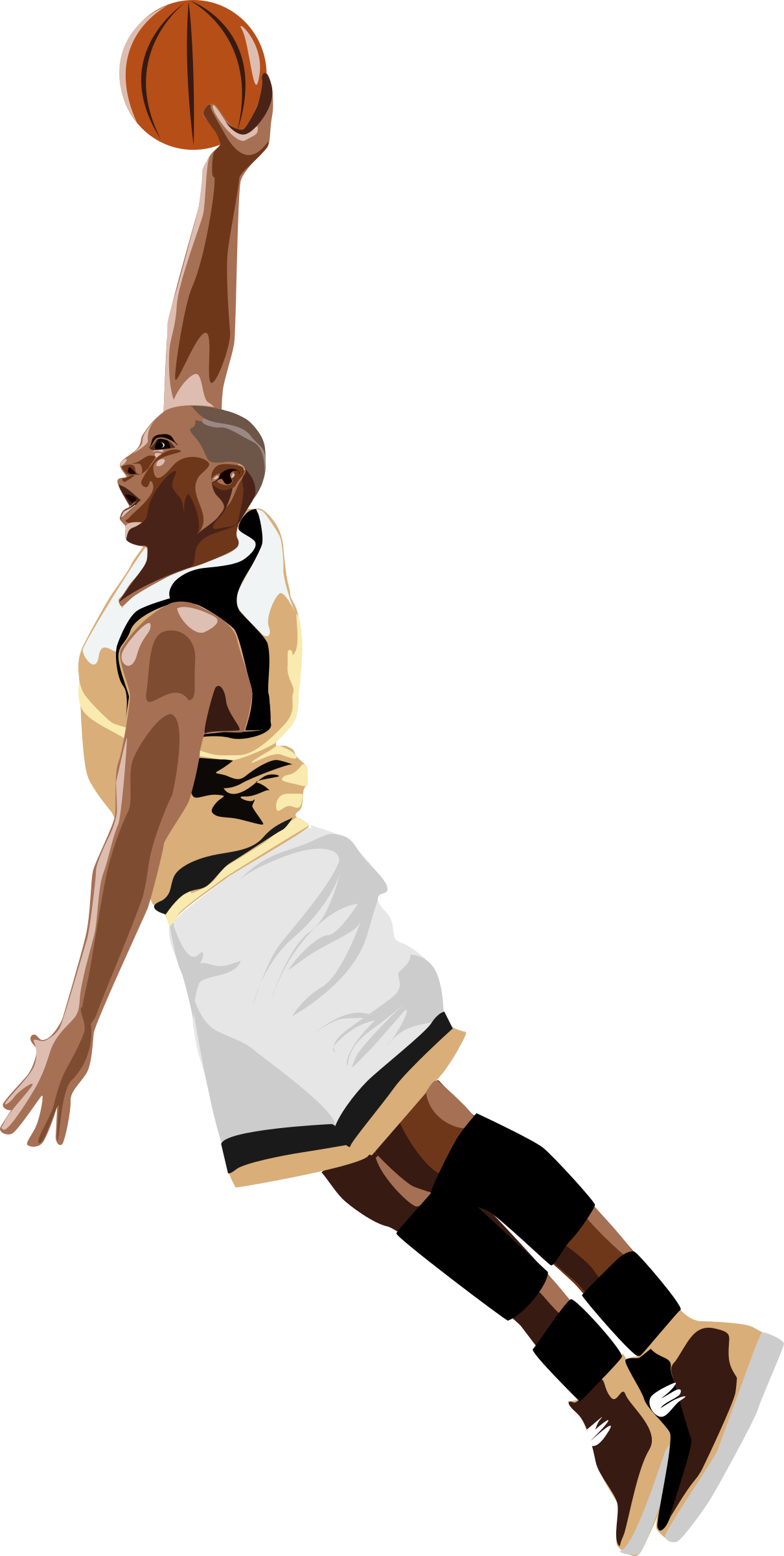 ⚽free⚽ Basketball Clip Art Graphics, Images, Photos - Basketball Slam Dunk Png (1210x2400), Png Download