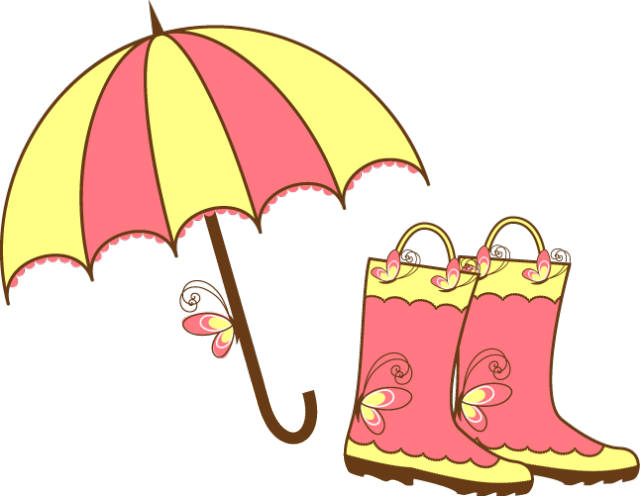April Showers Clip Art Images And Boots - April Clipart (640x496), Png Download