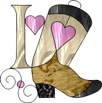 Boot - Stained Glass (437x440), Png Download